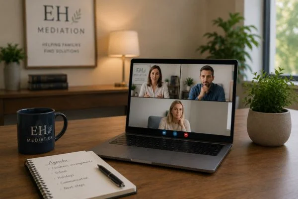 child access mediation Yateley online meeting.